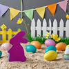 SHAPES ETC. Rabbit Assorted Color Super Cut-Outs- 10.5" x 6.25”
