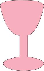 Pink Sticky Shape Notepad Wine Glass - Creative Shapes Etc.