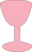 Pink Sticky Shape Notepad Wine Glass - Creative Shapes Etc.