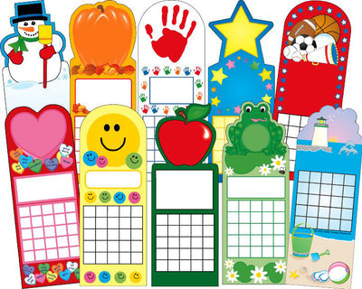Year Round Personal Incentive Chart Set of 10 - Creative Shapes Etc.