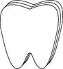 Large Single Color Creative Cut-Out - Tooth - Creative Shapes Etc.