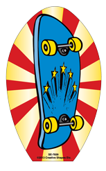Mini Notepad - Skateboard - Creative Shapes Etc.