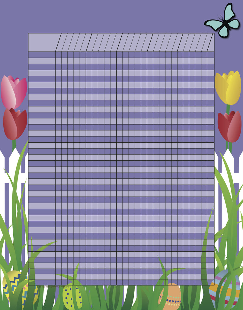 Spring Incentiuve Chart SHAPES ETC. Vertical Incentive Chart - Spring
