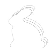Die-Cut Magnetic - Small Single Color Bunny