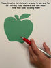 Large Single Color Cut-Out - Green Apple