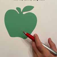 Large Single Color Cut-Out - Green Apple