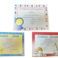 Recognition Certificate - Perfect Attendance - Creative Shapes Etc.