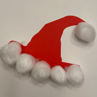 Small Single Color Creative Foam Cut-Outs - Santa Hat - Creative Shapes Etc.
