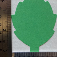 Small Single Color Cut-Out - Green Leaf - Creative Shapes Etc.