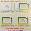 Recognition Certificate - Improvement Award - Creative Shapes Etc.