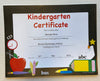 Recognition Certificate - Kindergarten Certificate - Creative Shapes Etc.