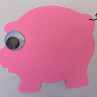 Small Single Color Cut-Out - Pig - Creative Shapes Etc.