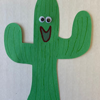 Large Single Color Cut-Out - Cactus - Creative Shapes Etc.