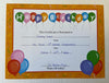 Recognition Certificate - Birthday - Creative Shapes Etc.