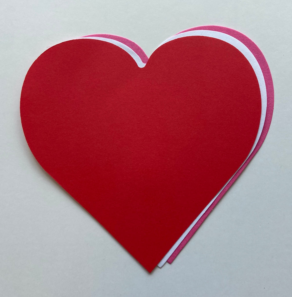  Teaching Tree Paper Cut-Outs - Red Heart - 32 Count : Office  Products