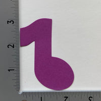 SHAPES ETC. Music Note Assorted Color Creative Cut-Outs- 3”