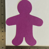 Person Large Assorted Color Creative Cut-Outs- 5.5"