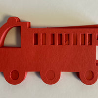 Small Single Color Cut-Out - Fire Truck - Creative Shapes Etc.