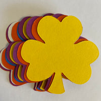 Shamrock Assorted Color Creative Cut-Outs- 3" - Creative Shapes Etc.