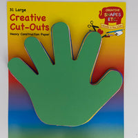 Hand Assorted Color Creative Cut-Outs, 5.5" - Creative Shapes Etc.
