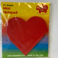 Mini Notepad - Heart - Creative Shapes Etc.