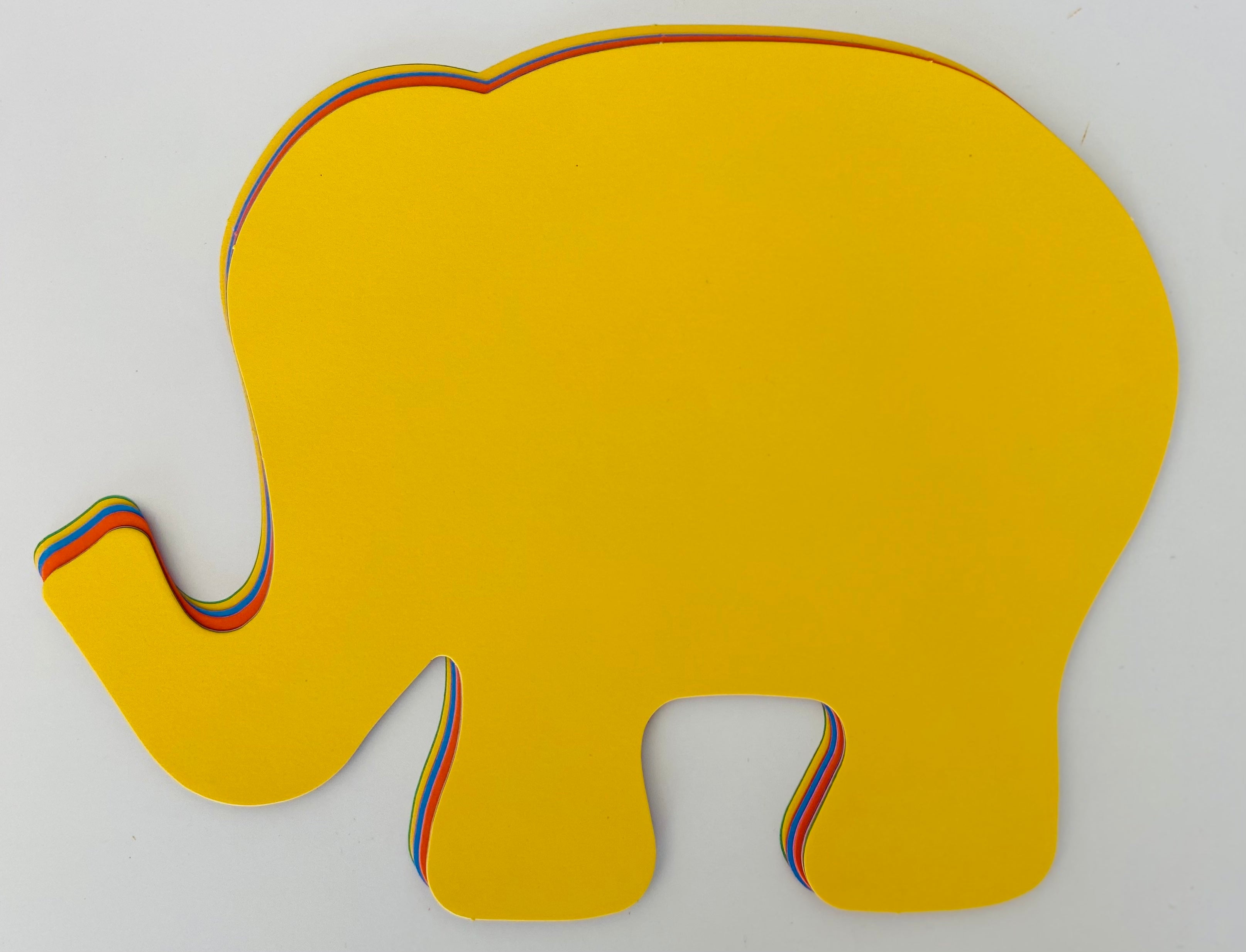 Elephant Assorted Color Super Cut-Outs- 8 x 10