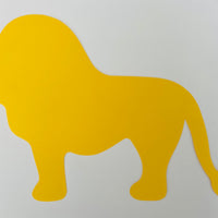 Lion Single Color Super Cut-Outs- 8” x 10” - Creative Shapes Etc.