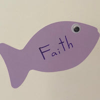 Faith Fish Large Assorted Color Cut-Outs - Creative Shapes Etc.