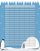 Vertical Incentive Chart - Penguin - Creative Shapes Etc.