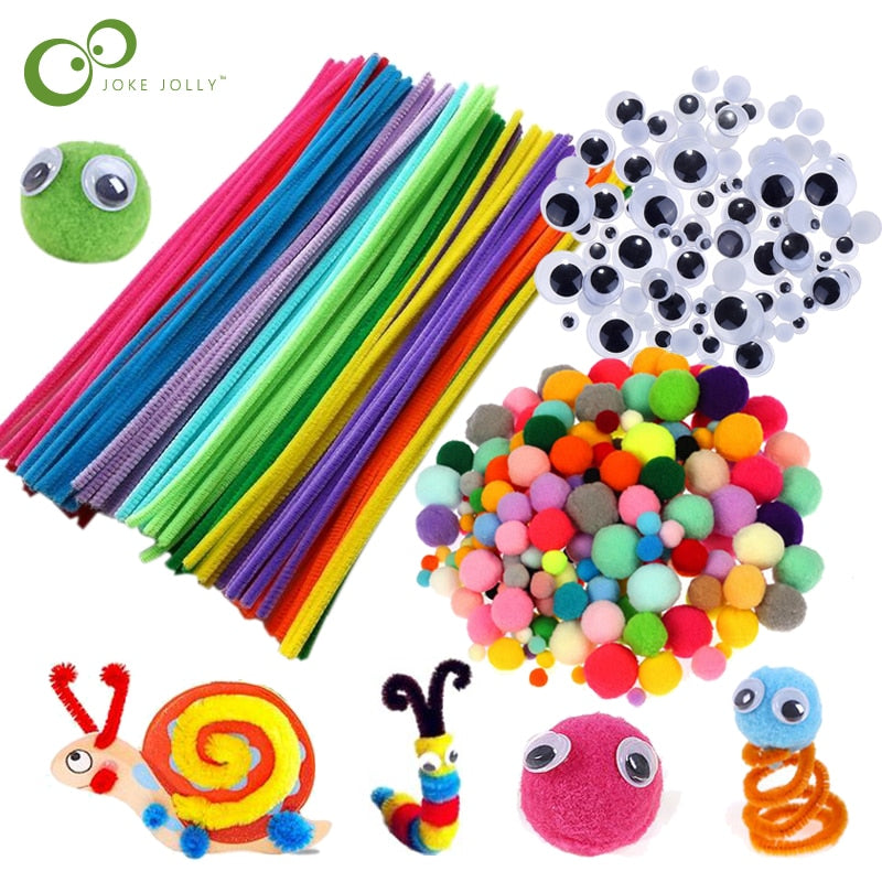 Plush Stick / Pompoms Rainbow Colors Shilly-Stick Educational DIY Toys  Handmade Art Crafts Creativity Devoloping Toys GYH - Price history & Review, AliExpress Seller - Morima Official Store