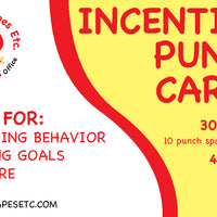Incentive Punch Cards - Cats - Creative Shapes Etc.