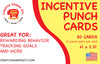 Incentive Punch Cards - Sports - Creative Shapes Etc.