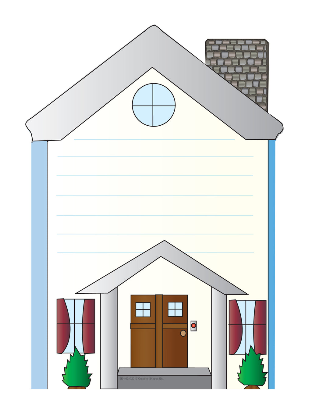 Large Notepad - House - Creative Shapes Etc.