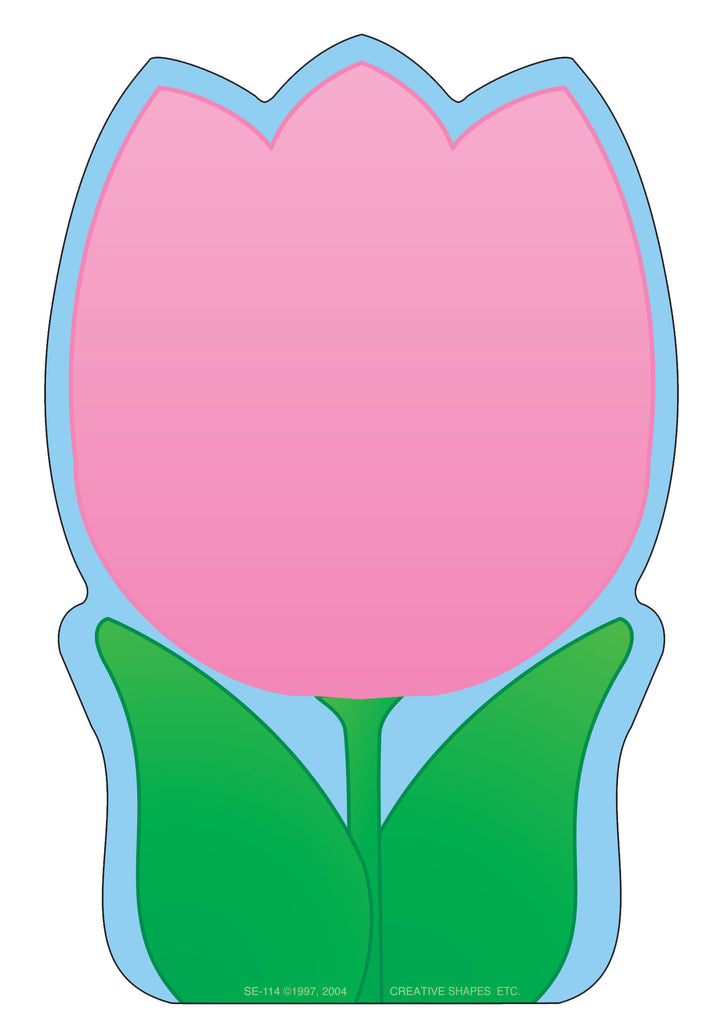 Creative Tulip Crafted Notepad With Tulip Cutout