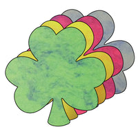 Shamrock Marble Assorted Color Creative Cut-Outs- 3" - Creative Shapes Etc.