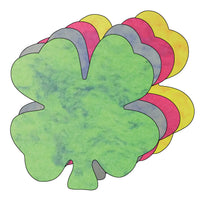 Four Leaf Clover Marble Assorted Color Creative Cut-Outs- 3" - Creative Shapes Etc.