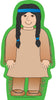 Large Notepad - Native American Boy - Creative Shapes Etc.