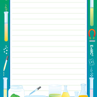 Large Notepad - Science Lab / Lined - Creative Shapes Etc.