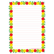 Large Notepad Apple/Lined - Creative Shapes Etc.