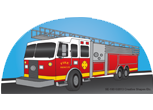 Large Notepad - Fire Truck - Creative Shapes Etc.