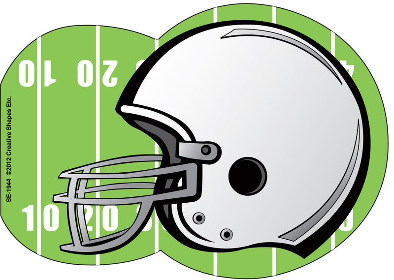 creative football helmet SHAPES ETC. Large Notepad