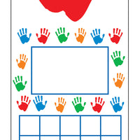 Personal Incentive Chart - Hands - Creative Shapes Etc.