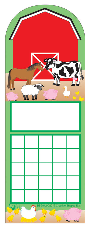 Personal Incentive Chart - Farm Animals - Creative Shapes Etc.
