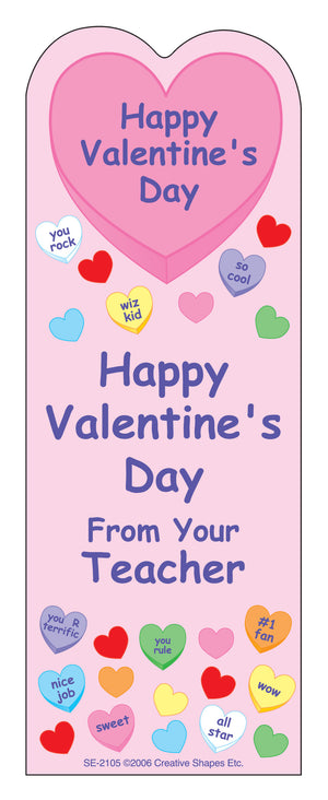 "From Your Teacher" Bookmarks - Valentine - Creative Shapes Etc.
