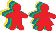 Kid Shape Set Assorted Color Small Cut-Outs- 3” - Creative Shapes Etc.