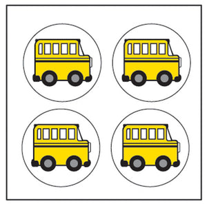 Incentive Stickers - School Bus - Creative Shapes Etc.