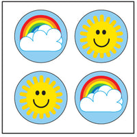 Incentive Stickers - Rainbow/Sun - Creative Shapes Etc.