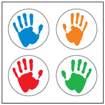 Incentive Stickers - Hands (Pack of 1728) - Creative Shapes Etc.