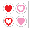 Incentive Stickers - Tri-Color Hearts (Pack of 1728) - Creative Shapes Etc.