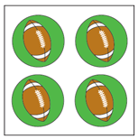 Incentive Stickers - Football (Pack of 1728) - Creative Shapes Etc.